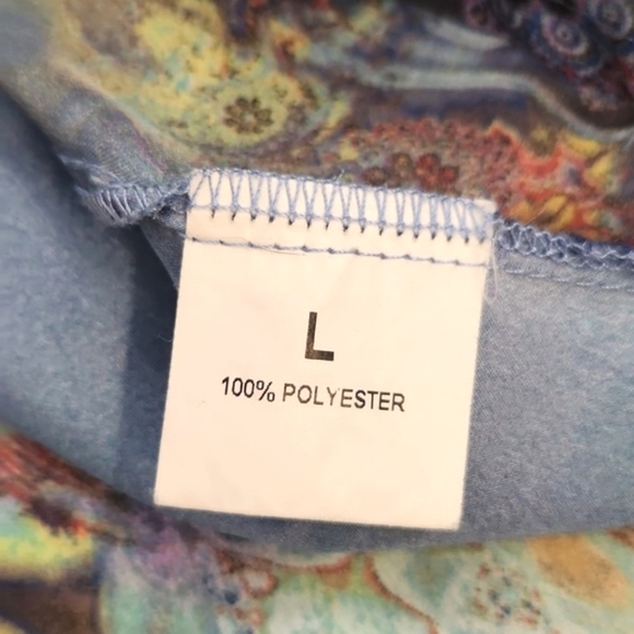 Womens Grifflin Paris sheer colorful tank top size Large. - Picture 14 of 14